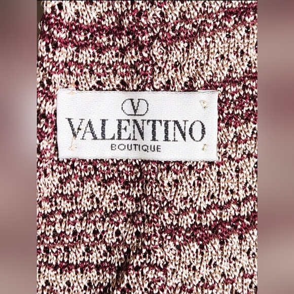 VALENTINO Boutique Knit Tie High Designer Men's Gift for Husband Man Boyfriend - Picture 4 of 7